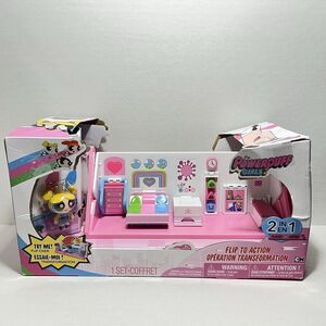 Powerpuff Girls Flip To Action Operation Transformation Play Set Bubbles Prof